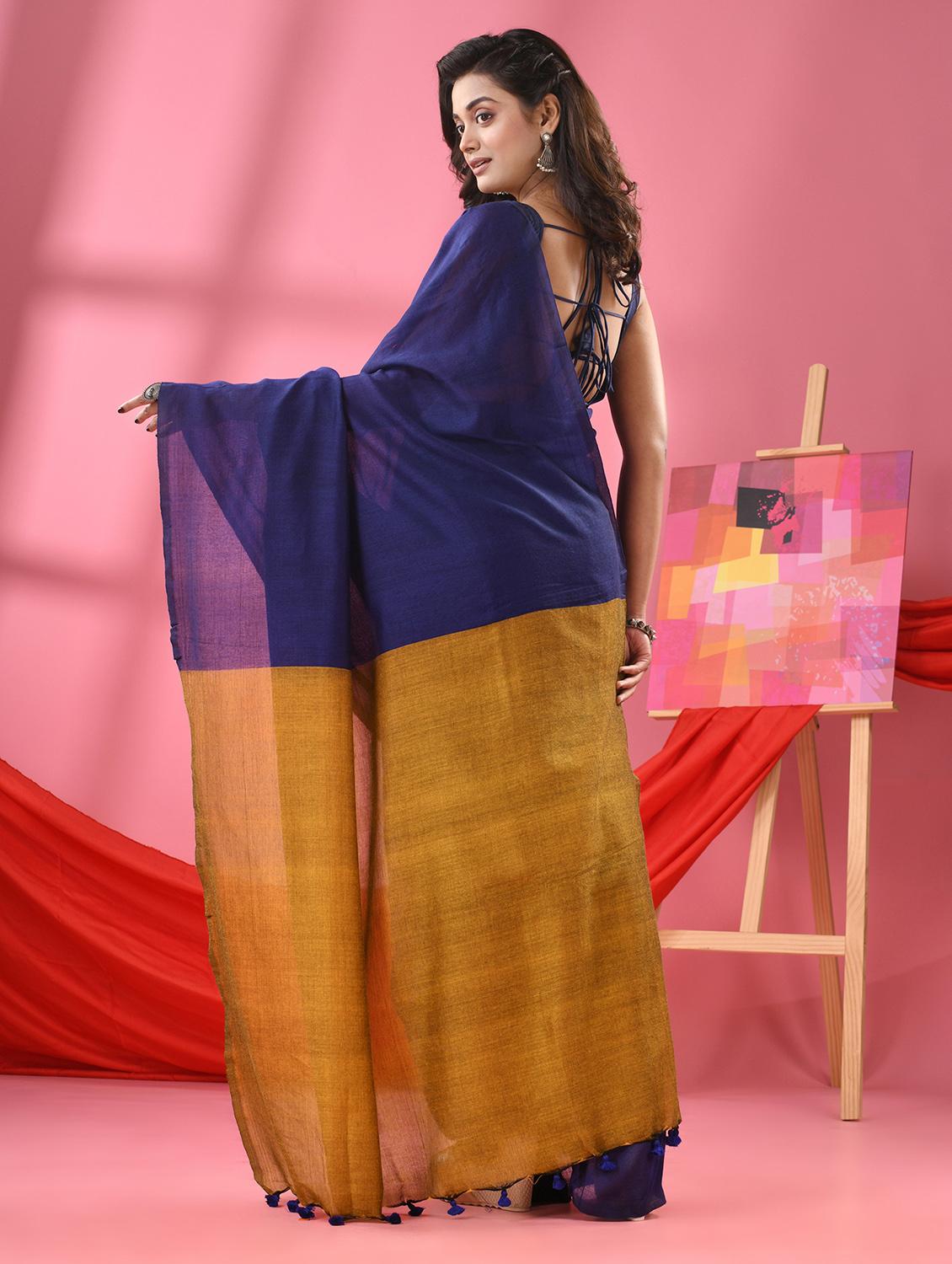 women handloom saree with blouse - 21161978 - Standard Image - 1