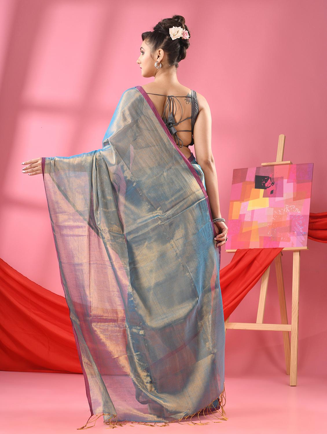 women handloom saree with blouse - 21161996 - Standard Image - 1