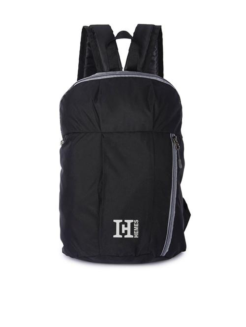 black color block regular backpack - 21167335 -  Standard Image - 0