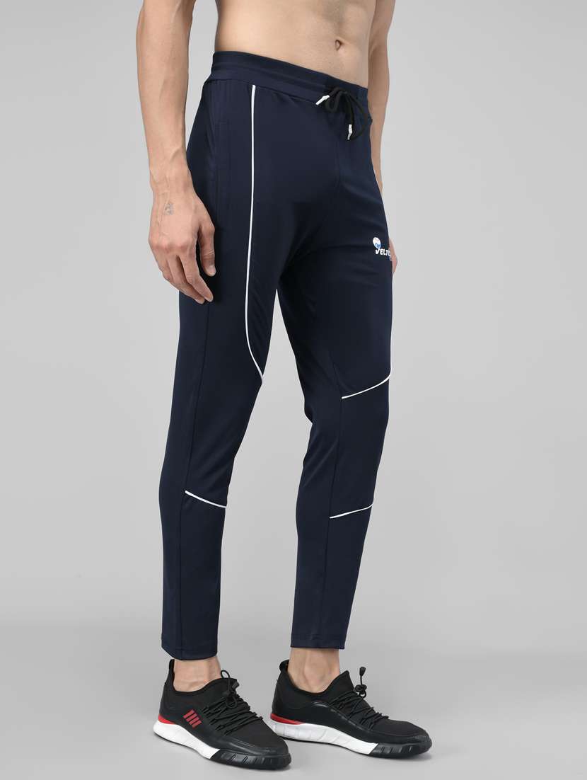 men solid lycra ankle length track pant - 21167341 -  Standard Image - 1