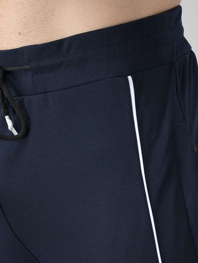 men solid lycra ankle length track pant - 21167341 -  Standard Image - 4