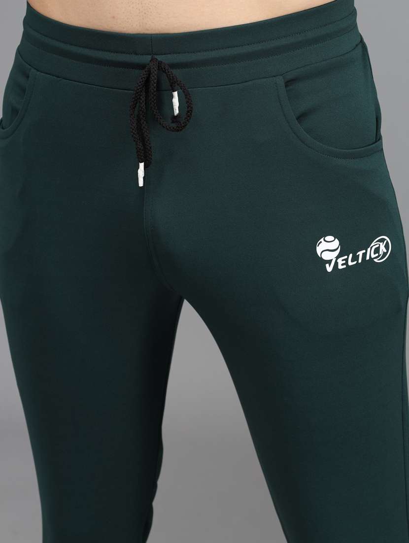 solid green ankle length track pant - 21167351 -  Standard Image - 4