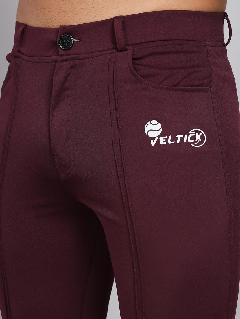 men solid lycra ankle length track pant - 21167356 - Standard Image - 4