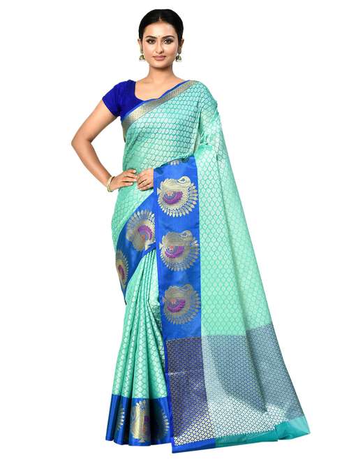 women self design banarasi saree with blouse - 21167798 -  Standard Image - 0