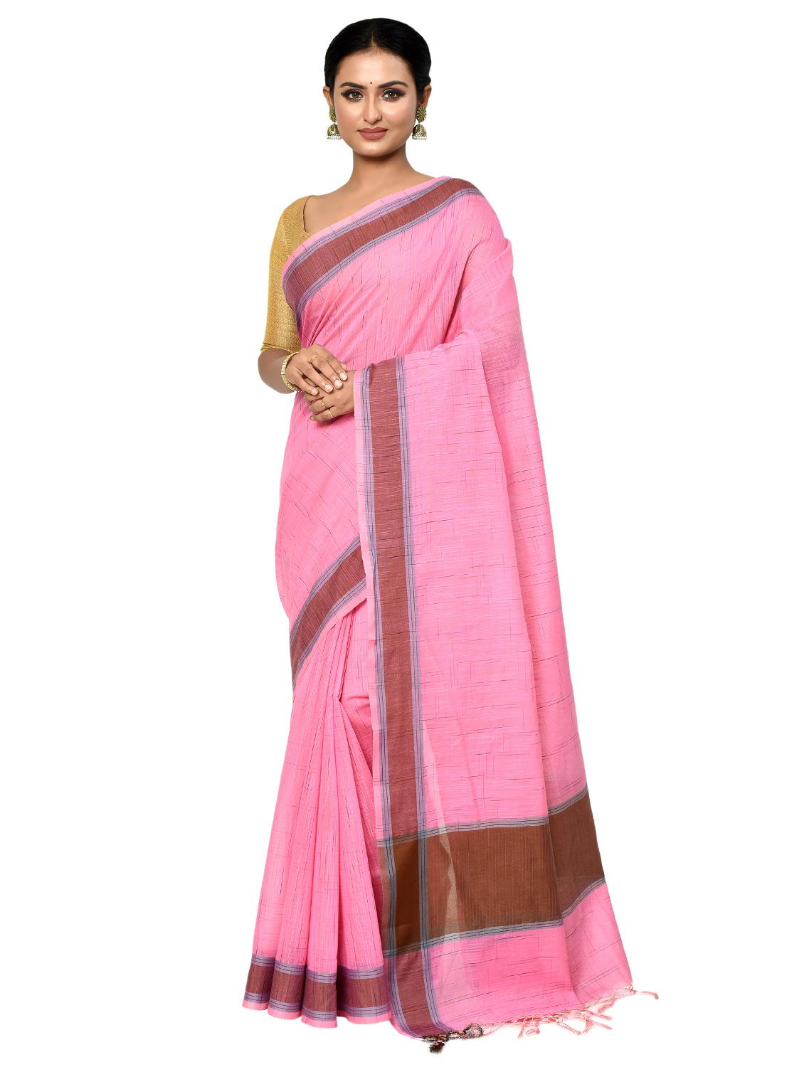 women cotton handloom saree with blouse - 21167821 -  Zoom Image - 0