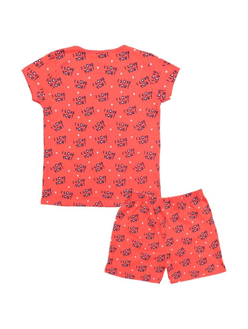 girls printed casual shorts set - 21167917 -  Standard Image - 1
