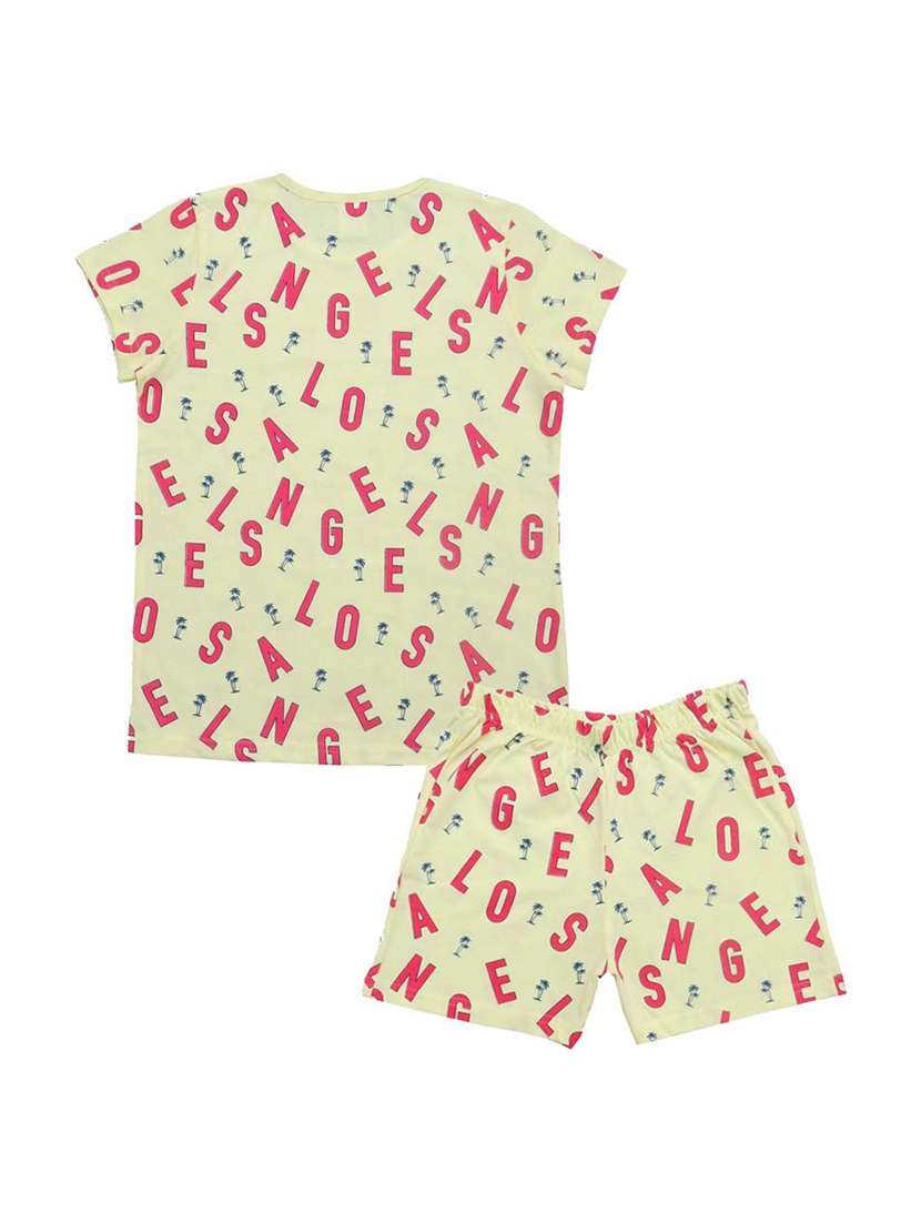girls graphic casual shorts set - 21167918 - Standard Image - 1