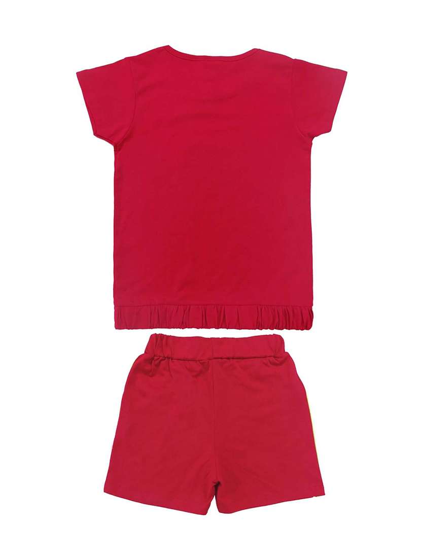 girls graphic printed shorts set - 21167927 -  Standard Image - 1