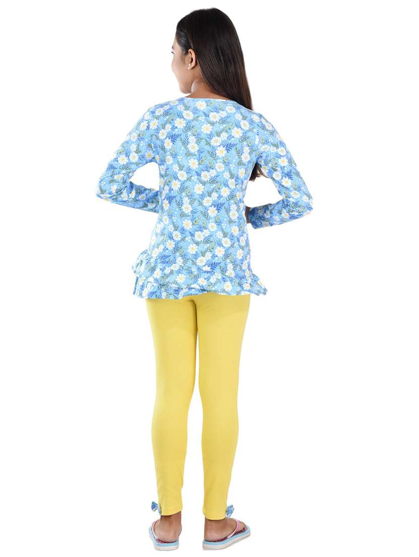 girls floral printed full length set - 21167941 -  Standard Image - 1