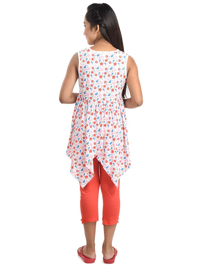 girls printed casual capri set - 21167943 -  Standard Image - 1