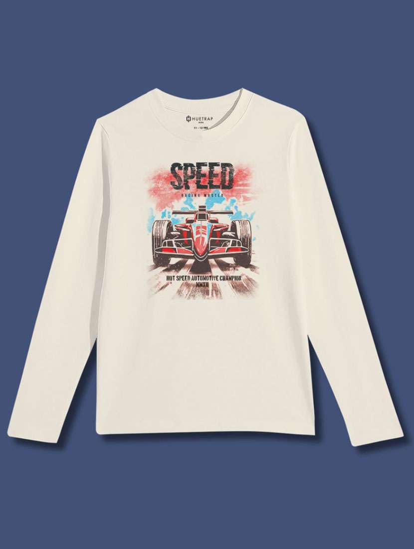 boys round neck printed t-shirt - 21168213 -  Standard Image - 1