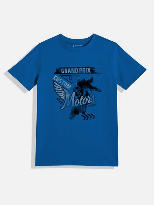 Boys Round Neck Printed T Shirt