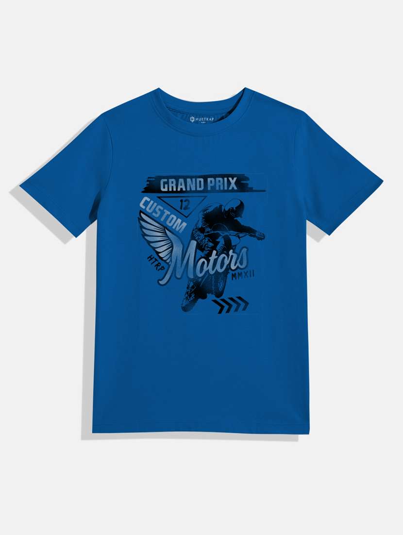 boys round neck printed t-shirt