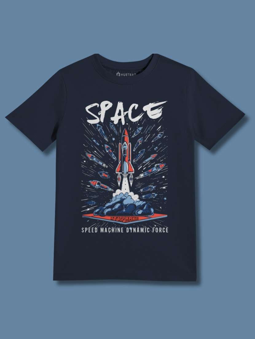 boys round neck printed t-shirt - 21168438 -  Standard Image - 1