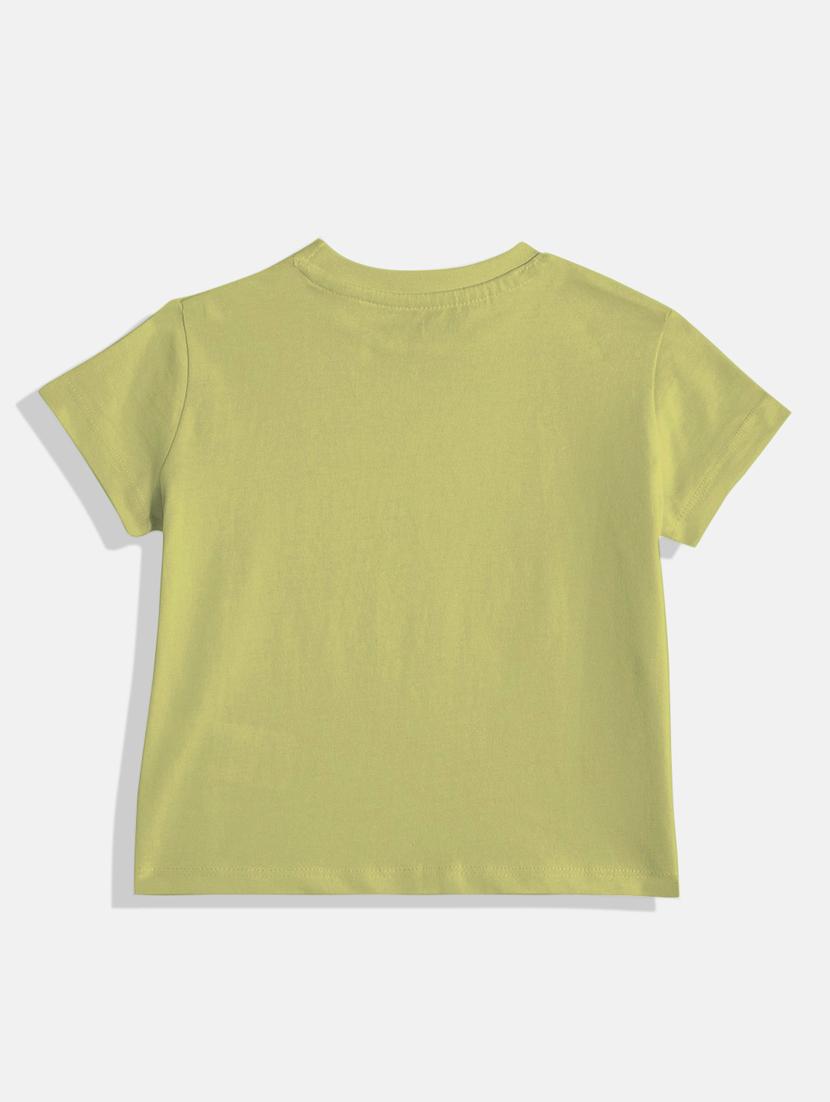 kids front print round neck tee - 21168543 - Standard Image - 1