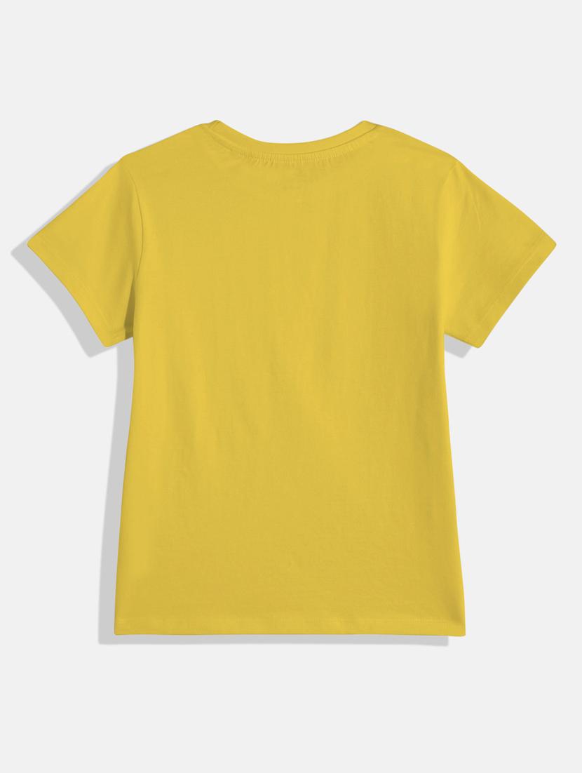 kids front print round neck tee - 21168559 - Standard Image - 1