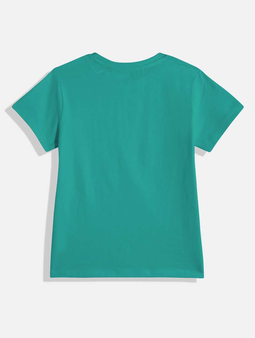 kids front print round neck tee - 21168561 - Standard Image - 1