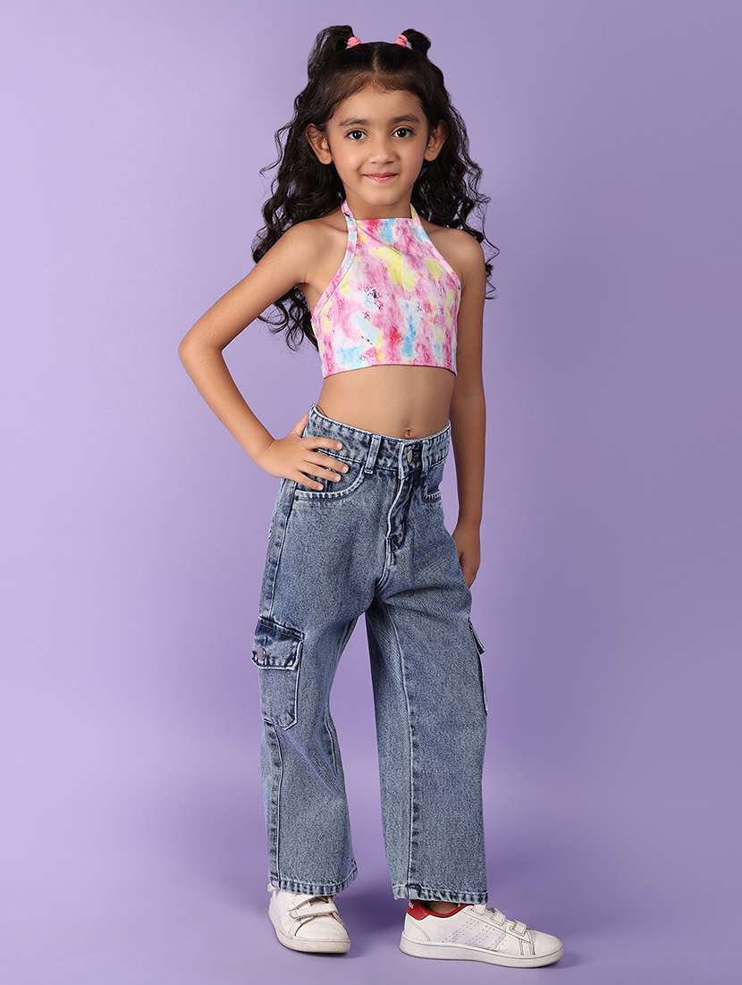 girls blue denim plain jeans - 21168649 -  Standard Image - 4
