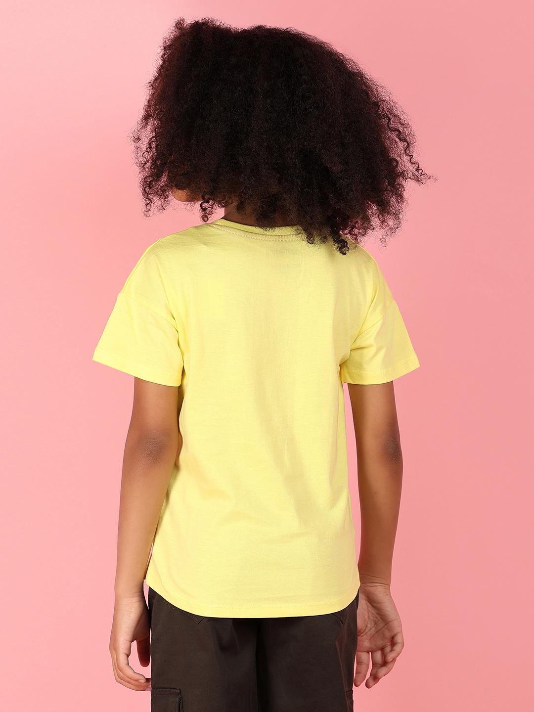 yellow cotton single jersey tshirt - 21168652 - Standard Image - 1