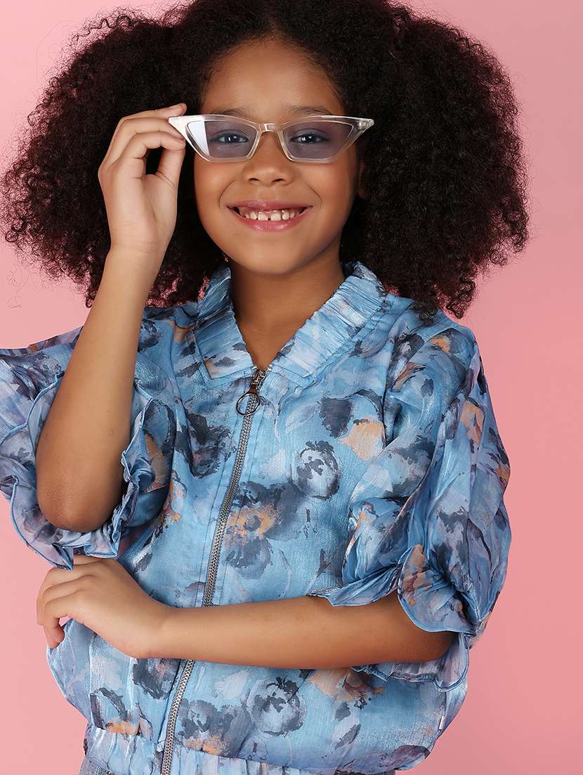 blue printed cotton top - 21168660 -  Standard Image - 1