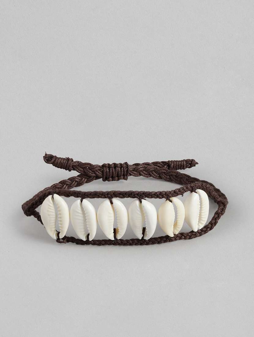 richeera women braided design studded bracelet
