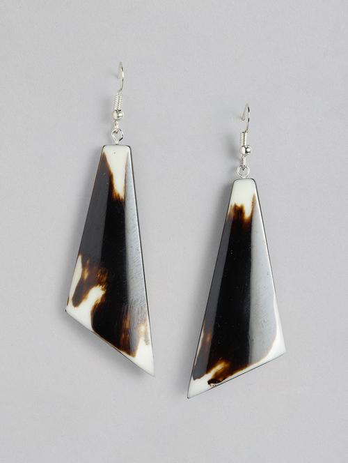  silver-plated teardrop shaped drop earrings - 21170002 -  Standard Image - 0
