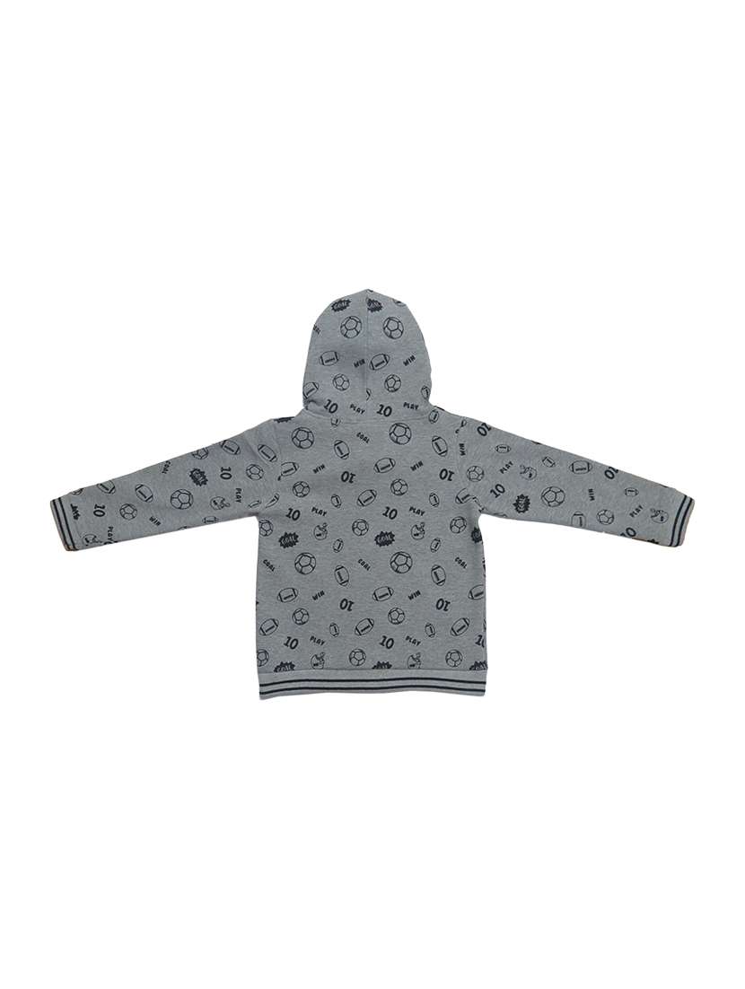 boys printed hooded jacket - 21170083 - Standard Image - 1