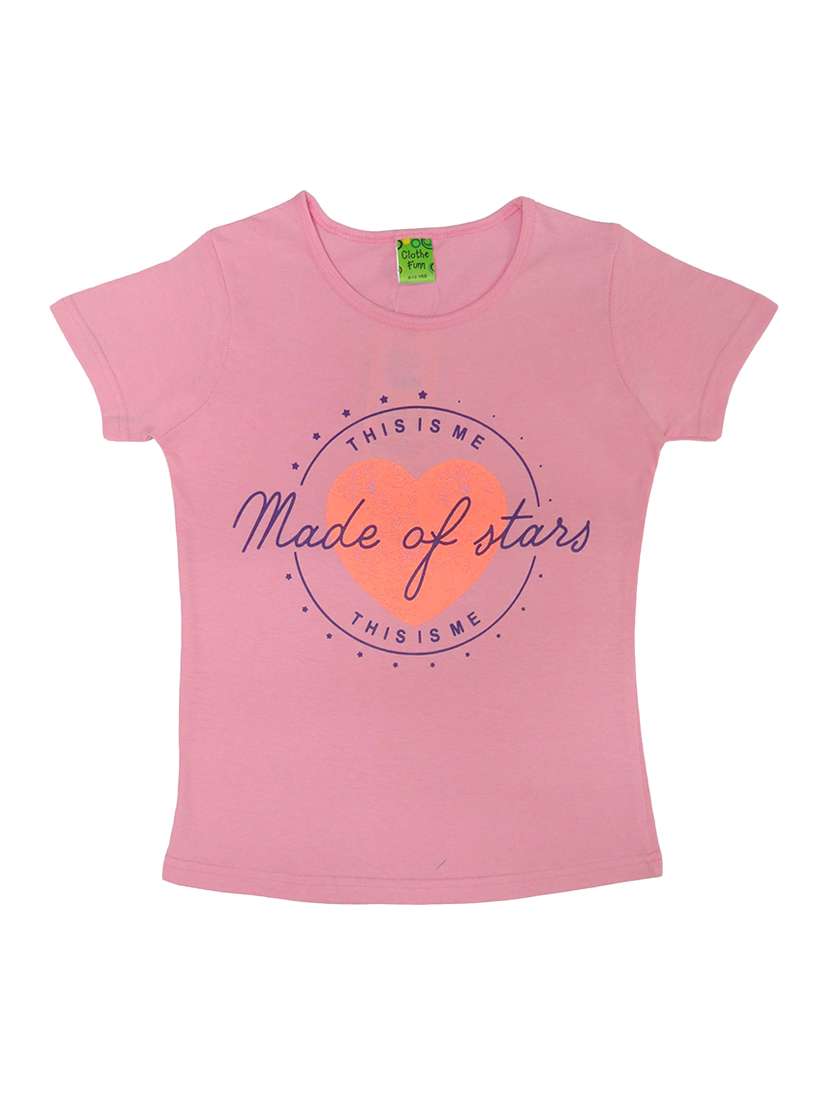 girls pack of 2 cotton tees - 21170176 -  Standard Image - 1