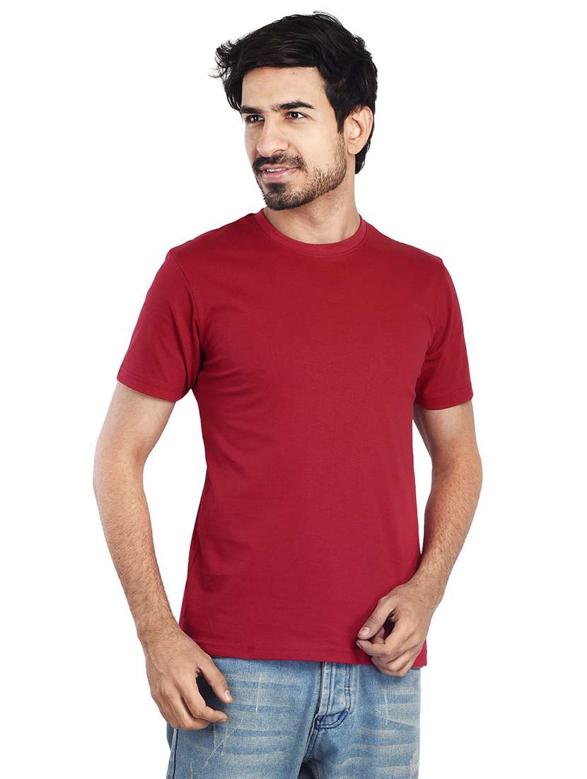 men round neck plain t-shirt - 21170188 -  Standard Image - 1