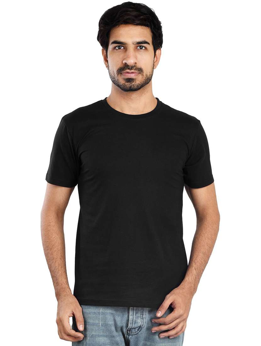 men round neck plain t-shirt