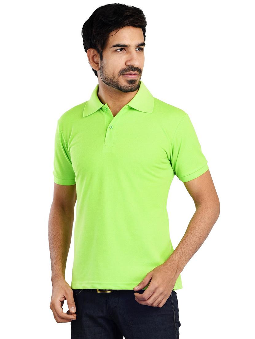 men polo neck plain t-shirt - 21170205 -  Standard Image - 1