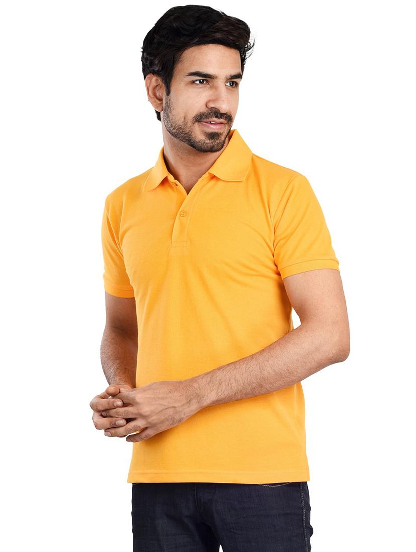 men polo neck plain t-shirt - 21170208 - Standard Image - 1