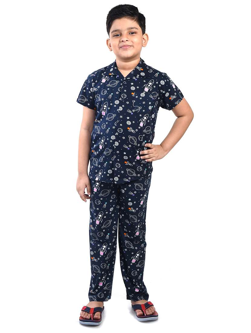 boys cotton pyjama nightwear set