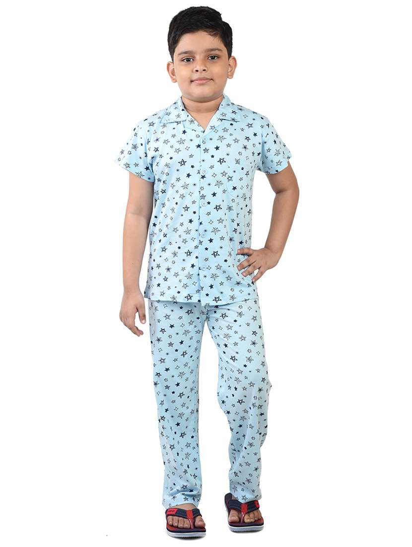 boys cotton pyjama nightwear set