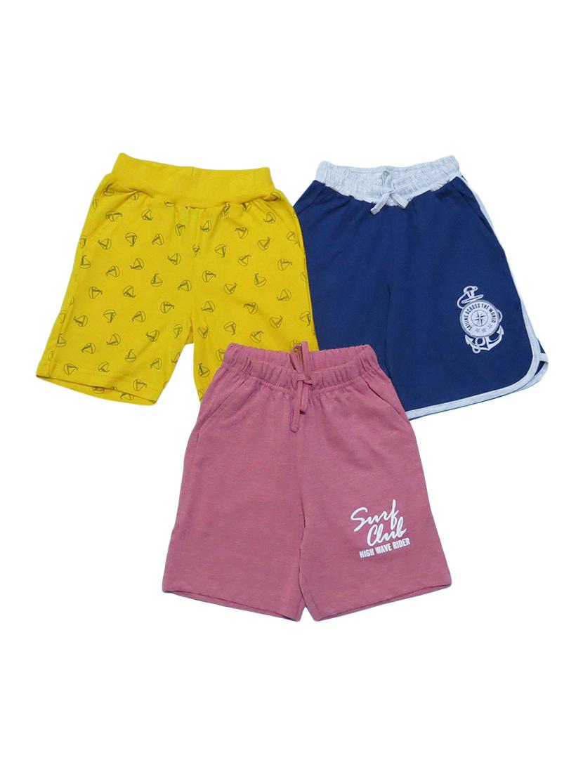 boys pack of 3 cotton shorts - 21170256 - Standard Image - 1