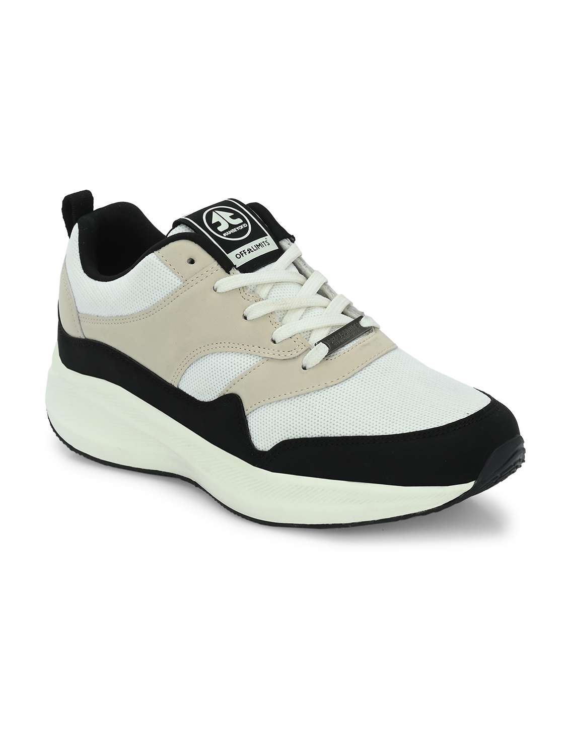 multi colored synthetic & mesh laceup sports shoes - 21170442 -  Standard Image - 1