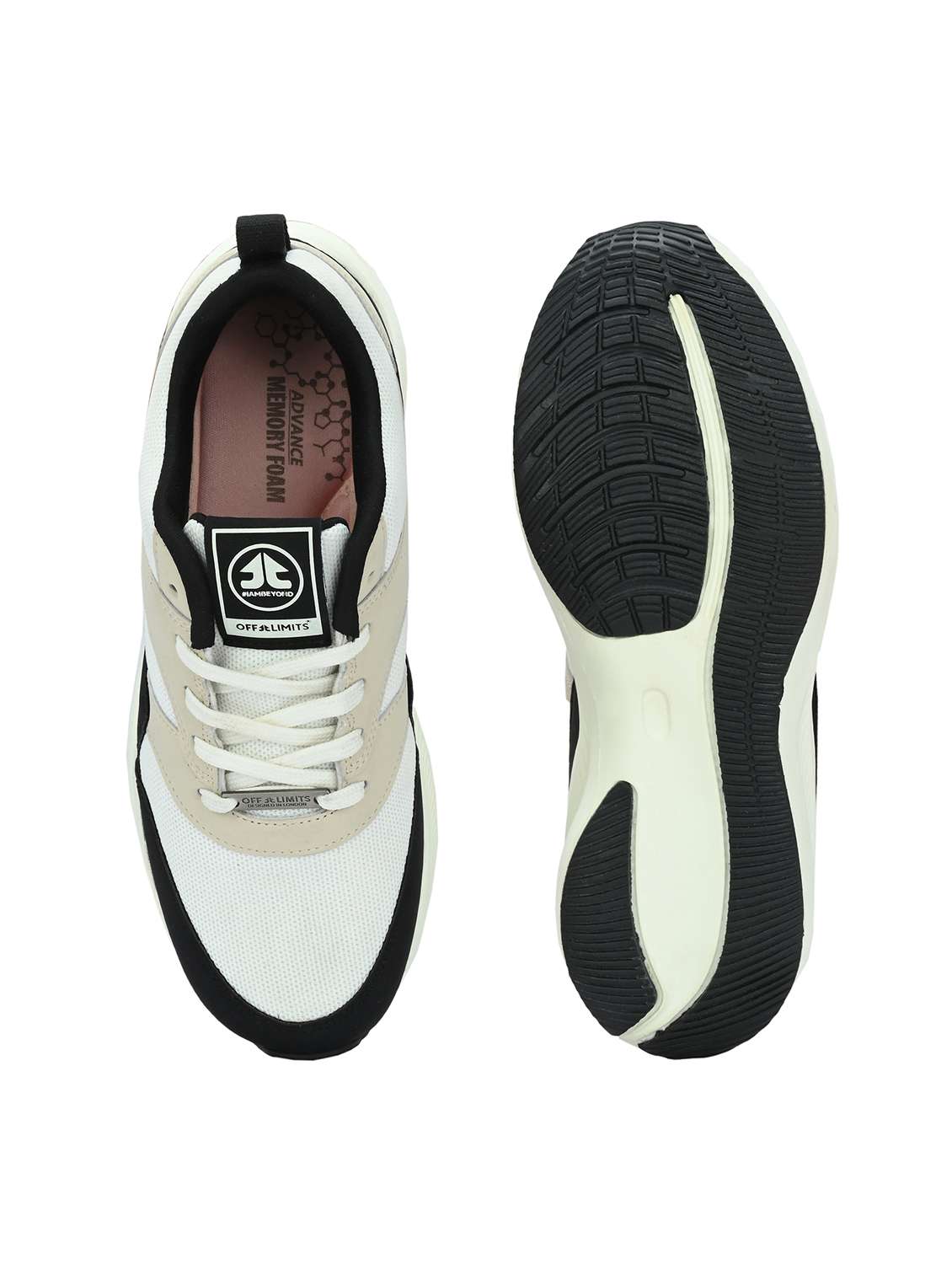 multi colored synthetic & mesh laceup sports shoes - 21170442 -  Standard Image - 6