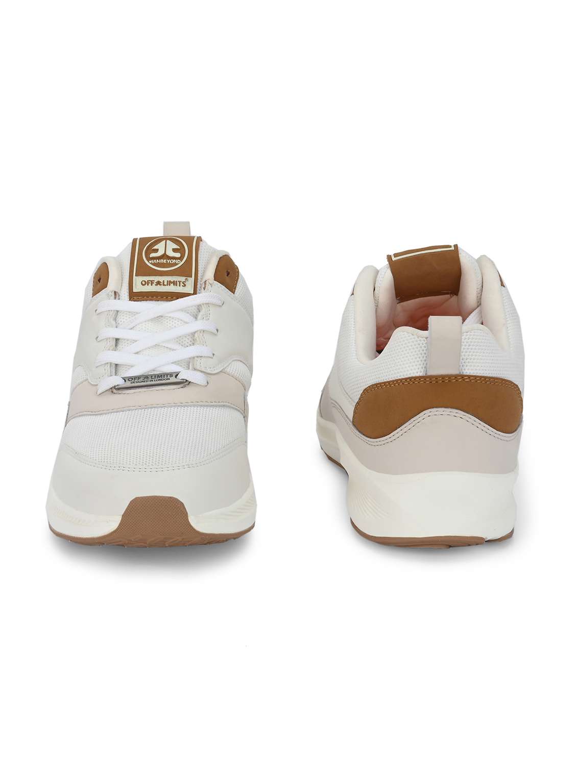 multi colored synthetic & mesh laceup sports shoes - 21170444 -  Standard Image - 4