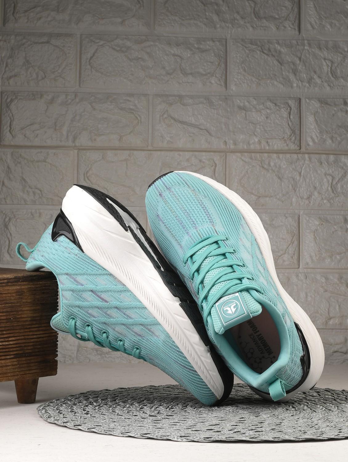blue flyknit laceup sports shoes - 21170447 -  Zoom Image - 0