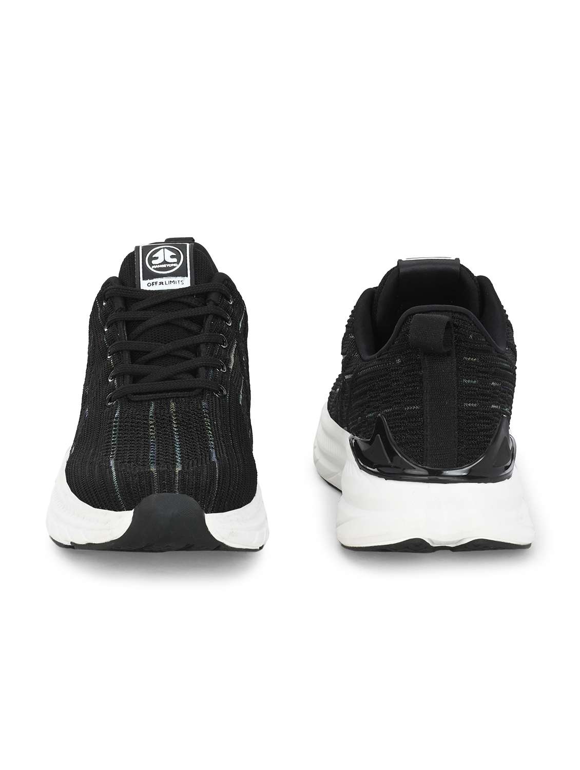 black flyknit laceup sports shoes - 21170450 - Standard Image - 4