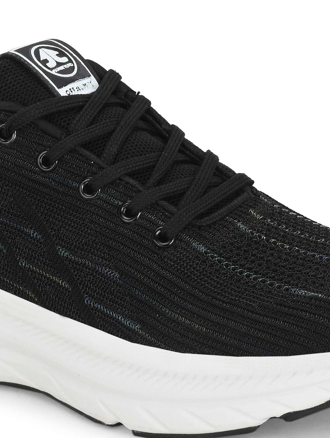 black flyknit laceup sports shoes - 21170450 - Standard Image - 6