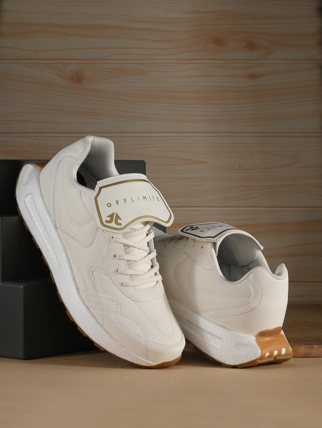 white pu lace up sneakers - 21170484 -  Zoom Image - 0