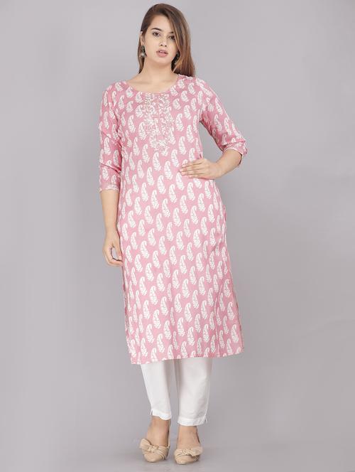 women printed straight kurta - 21170875 - Standard Image - 0
