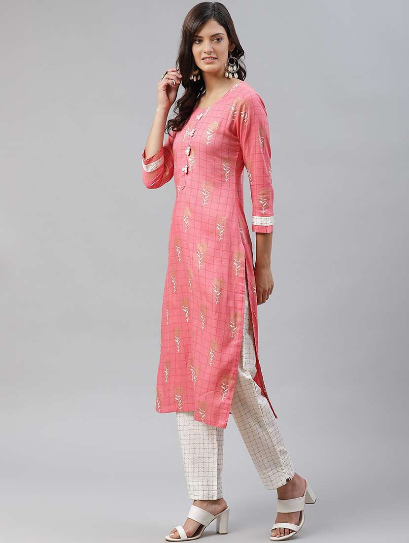 women floral print kurta pant set - 21171083 - Standard Image - 1