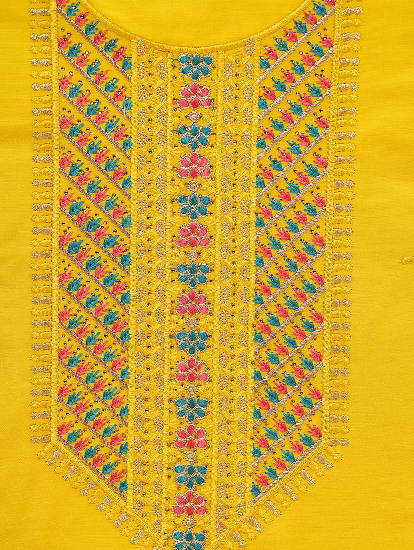 embroidered unstitched suit set - 21171935 -  Standard Image - 1