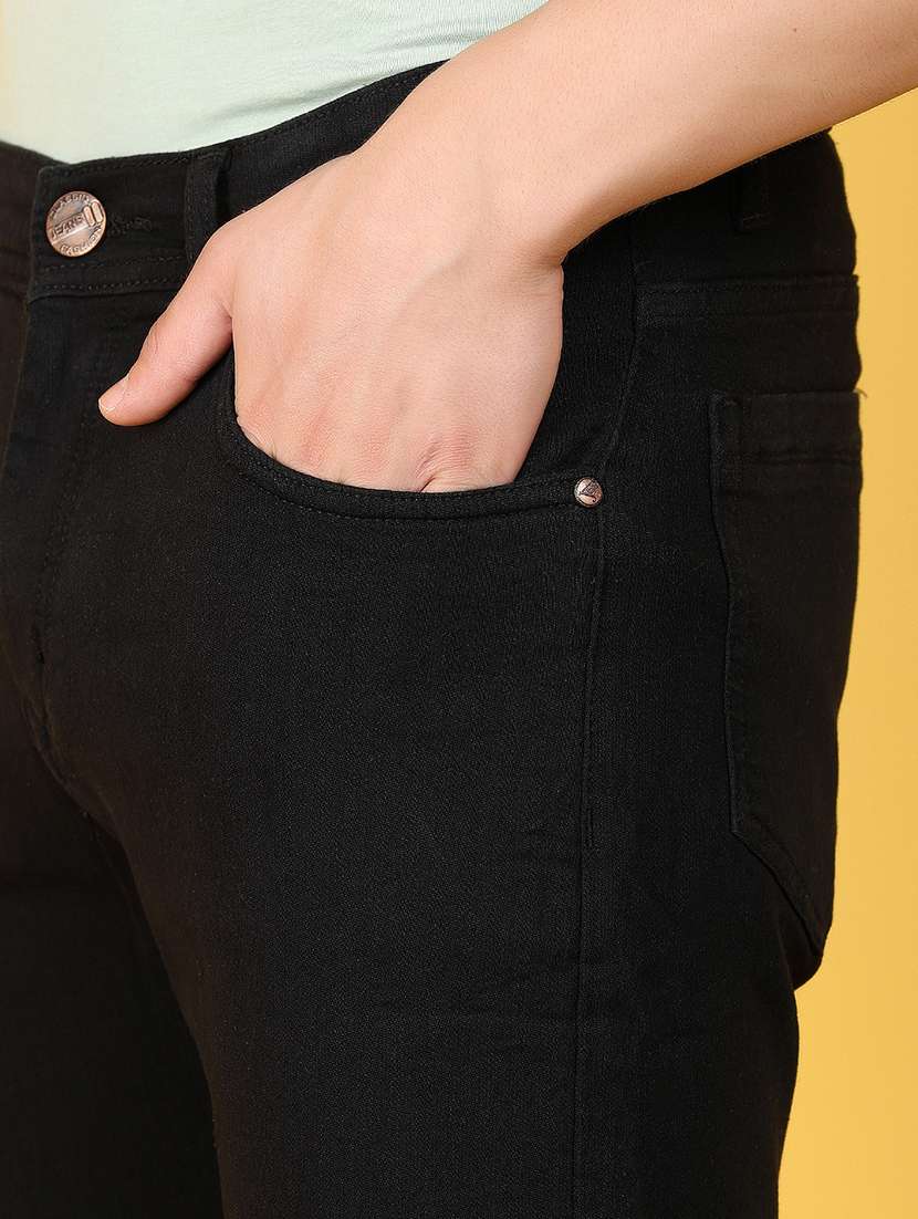 black denim jeans - 21172095 -  Standard Image - 4