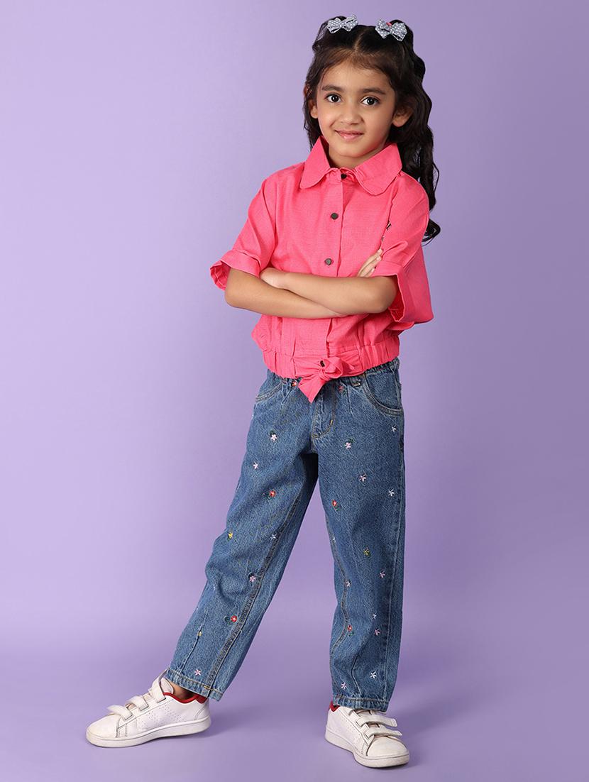 girls pink cotton top - 21172230 - Standard Image - 4