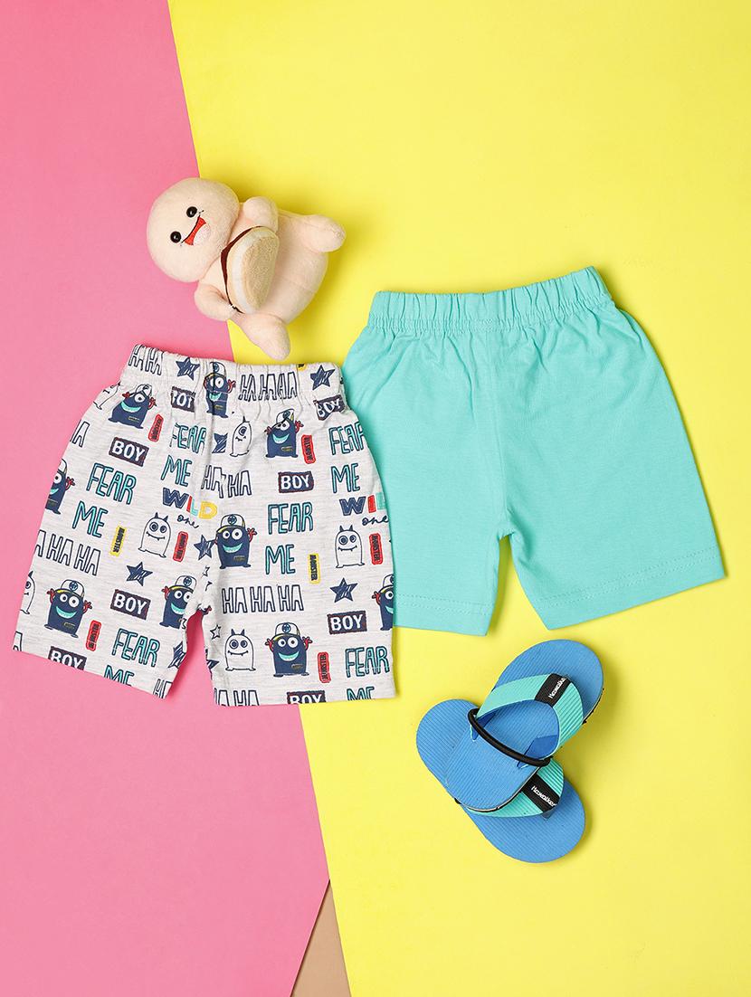 set of 2 kids multi colored cotton shorts - 21172341 - Standard Image - 1