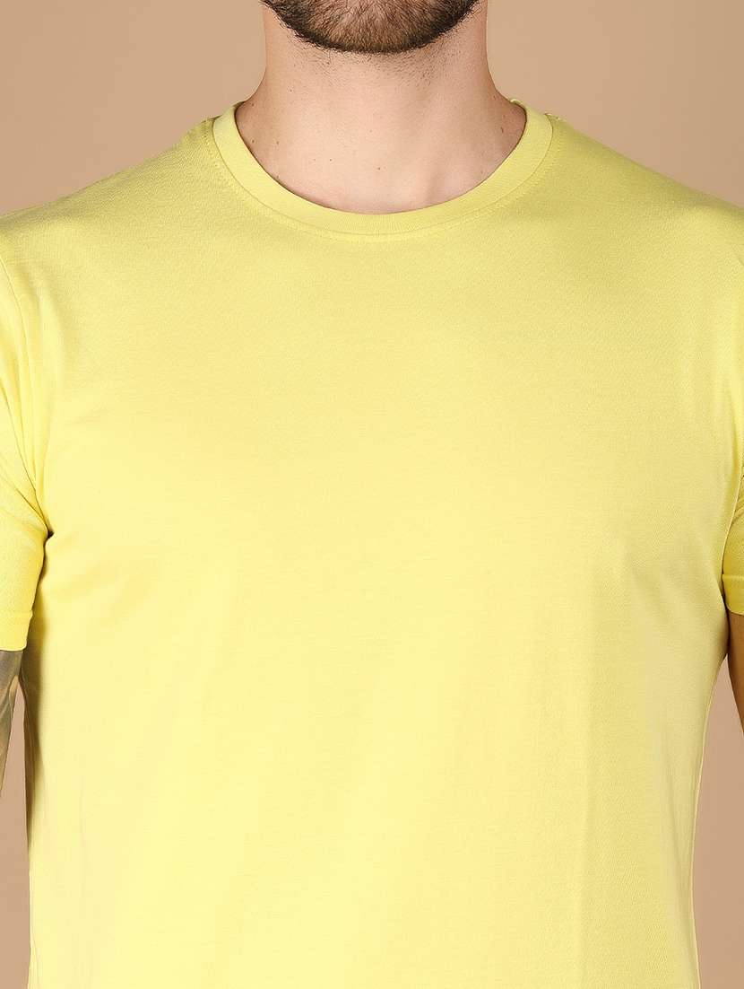men solid round neck t-shirt - 21172389 -  Standard Image - 6