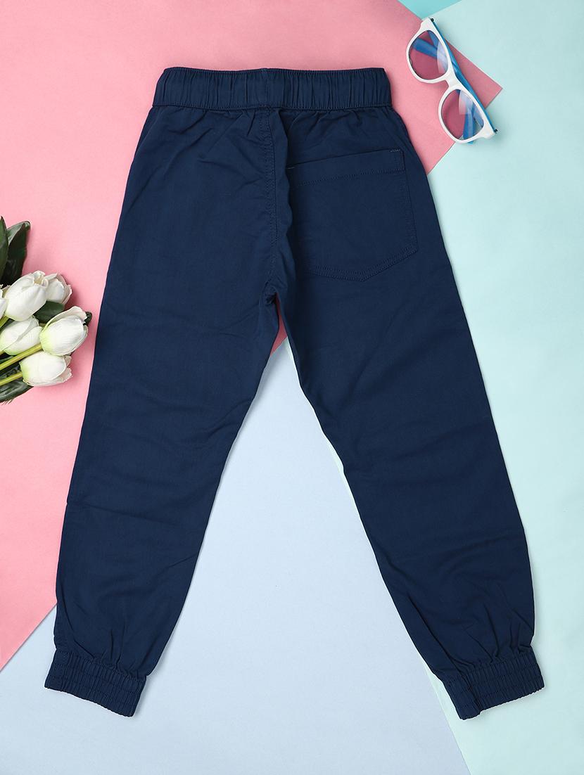 kids navy blue cotton jogger  - 21172393 -  Standard Image - 1